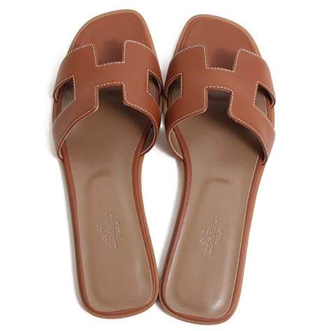 hermes slipper braun|hermes oran sandals.